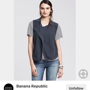 Banana Republic moto sweater vest